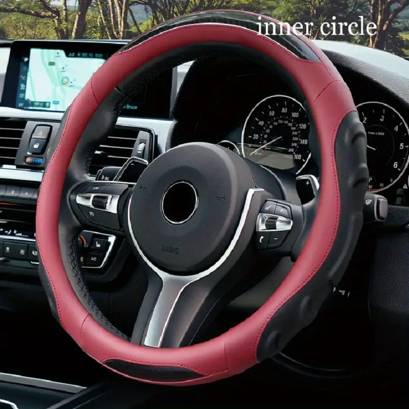 Cool Car Steering Wheel Cover Pu leder Lenkradbezug - Temu Austria
