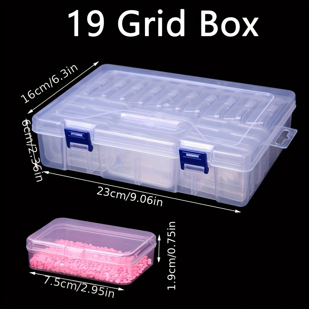 Caja organizadora plástica de 23cm color transparente