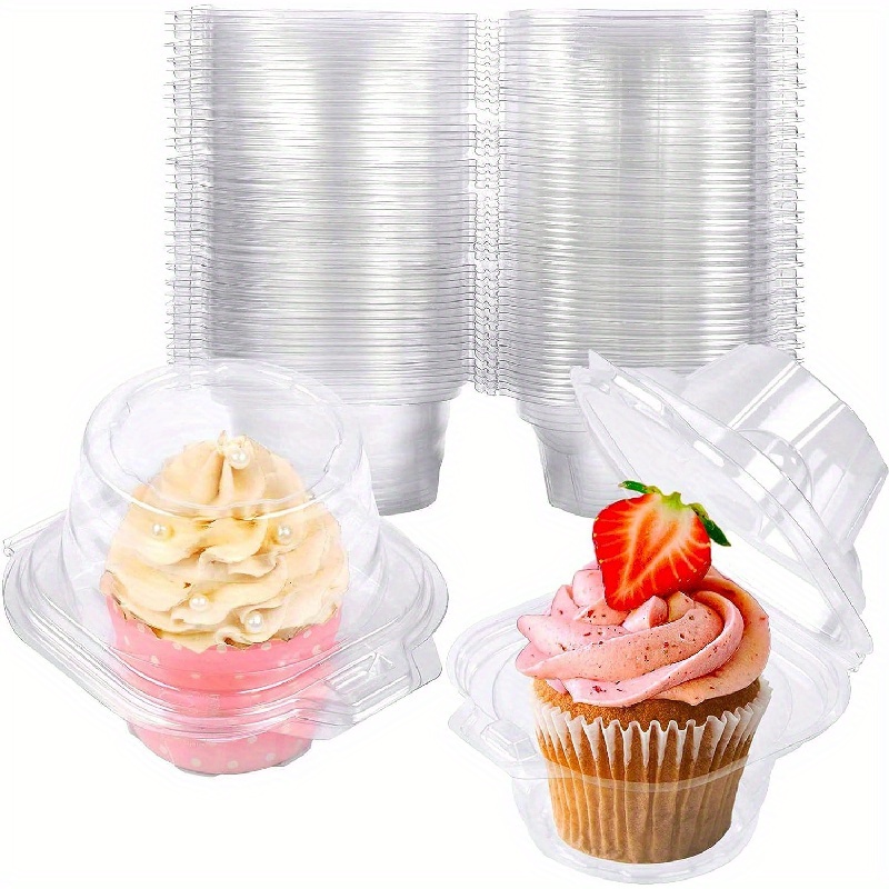 6 Cavity Stackable Cupcake Container with Extra Deep Dome - 50