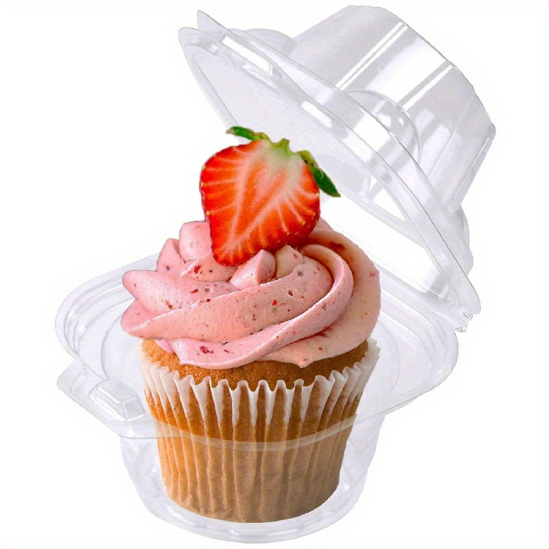 6 Cavity Stackable Cupcake Container with Extra Deep Dome - 50