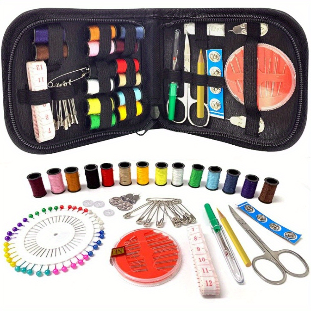 98 Pcs Premium Sewing Kit Portable Needle and Thread Kit for