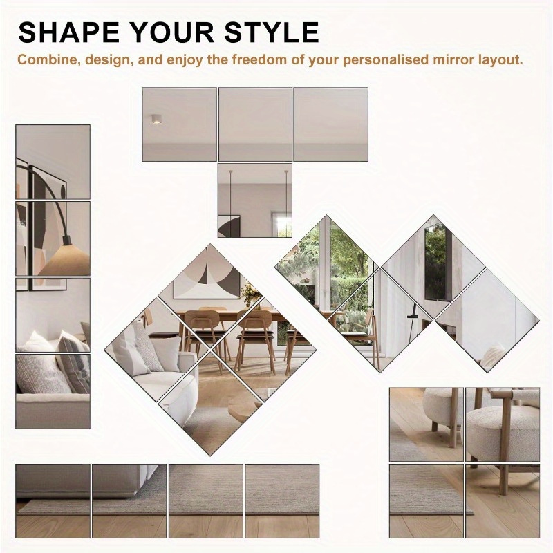 Rectangular Acrylic Soft Mirror High definition Shatterproof - Temu