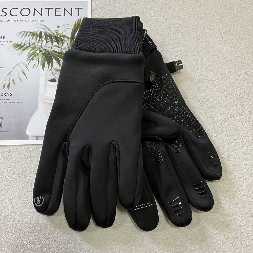 Gants de Ski en Cuir PU Thermique en Polaire pour Homme, Écran Tactile  Antidérapant Épaissi Coupe-Vent Imperméable, pour Sports de Plein air  d'hiver Ski Course à Pied Cyclisme Randonnée - Temu France