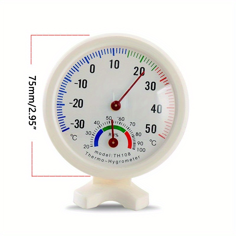 Analog Indoor/Outdoor Thermometer Hygrometer Temperature Humidity Meter 10  B