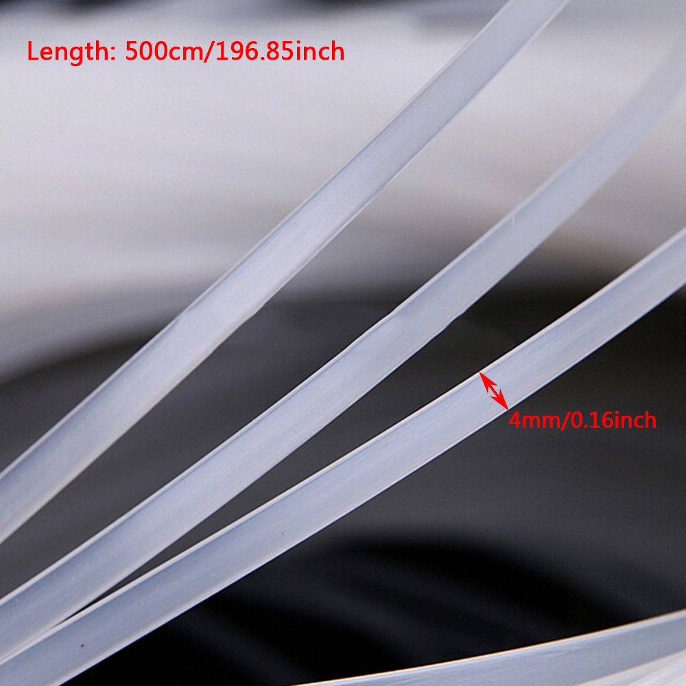 1pc 5m Support Pp Yarn Plastic Seamless Boning Strip, Transparent Gel-like Fishbone, Garment And Underwear Accessory