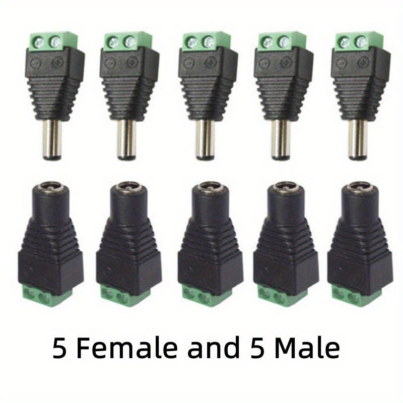 Male Or Female Plug 12v Power Pigtail Cable Jack For - Temu