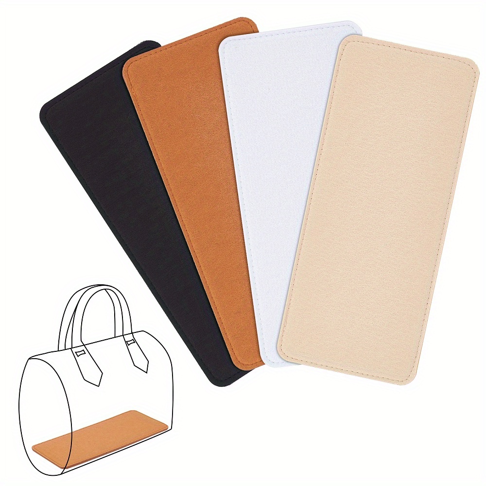 1Set 4Pcs 4 Colors Handbag Base Shaper Felt Bag Bottom Purse Insert Pad  Soft Bag Liner Support Organizer For Tote Leather Purse Handbags Making