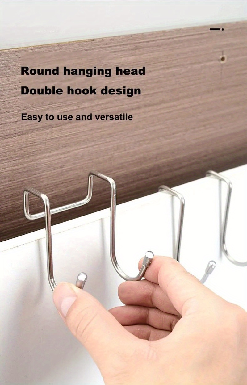 Stainless Steel Z Shape Flat Hook Cabinet Door Drawer - Temu