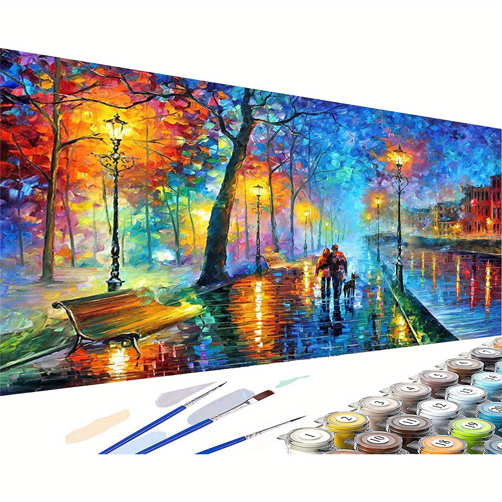 Diy Oil Paint By Numbers For Adults beginner Students Canvas - Temu
