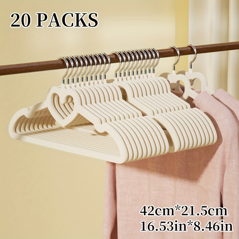 Household Small Flocking Hangers Non Slip Hangers Wardrobe - Temu