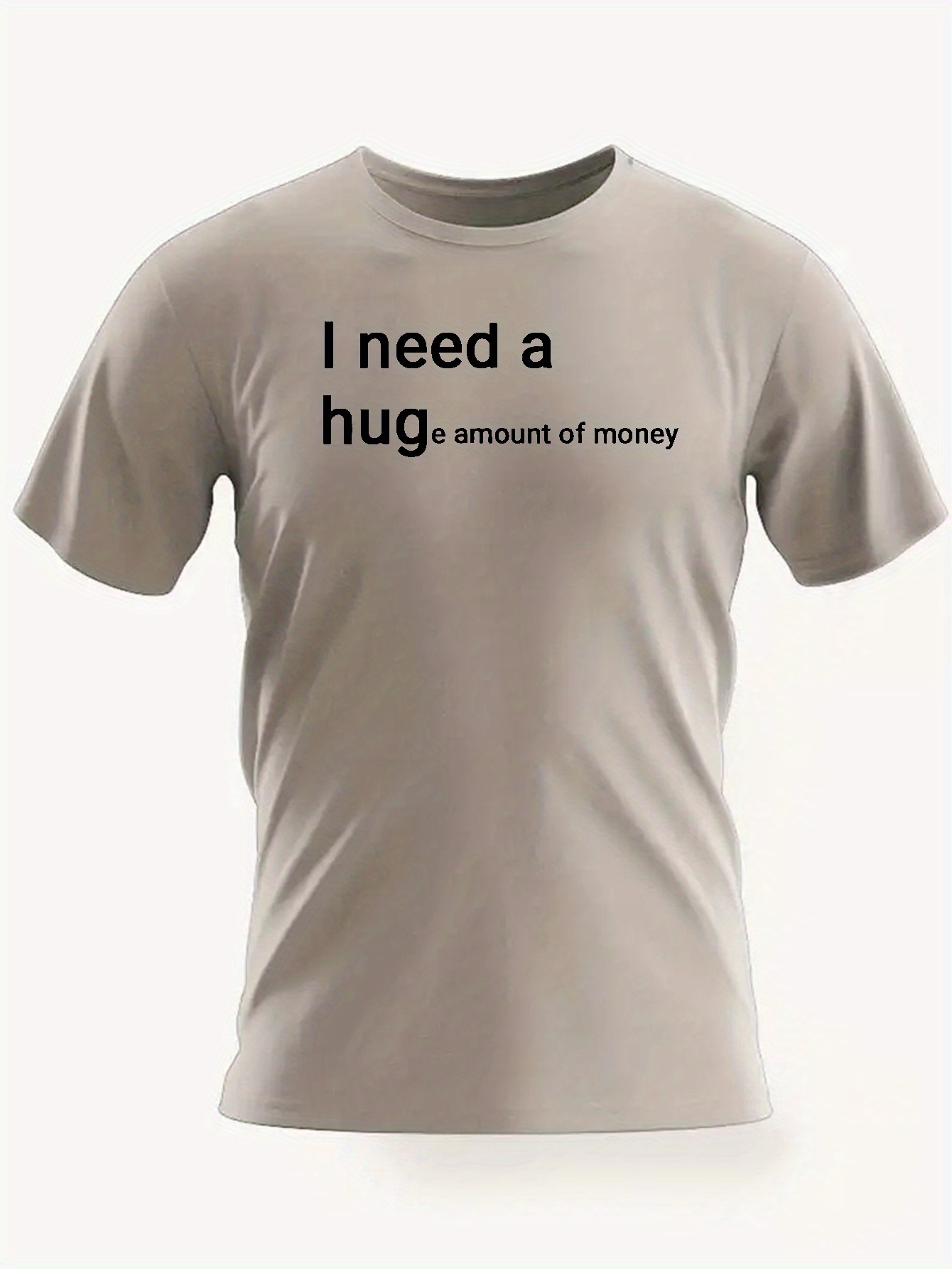 I Need A Hug 面白いプリント メンズ 半袖 Tシャツ サマー Tシャツ ...