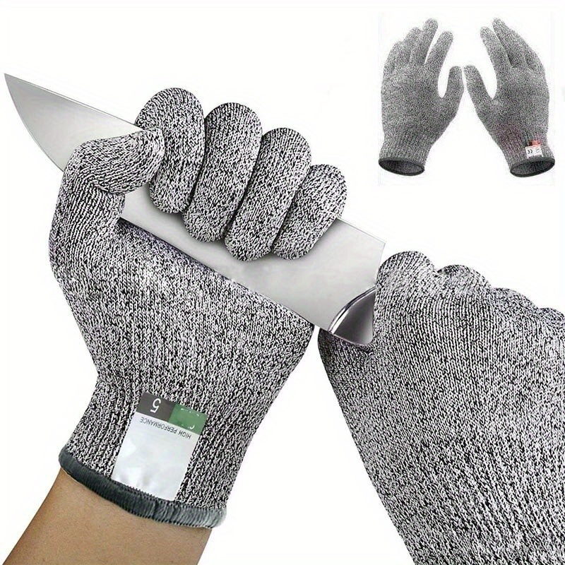 Anti Cut Proof Gloves Hot Sale Gmg Grey Black Hppe En388 - Temu