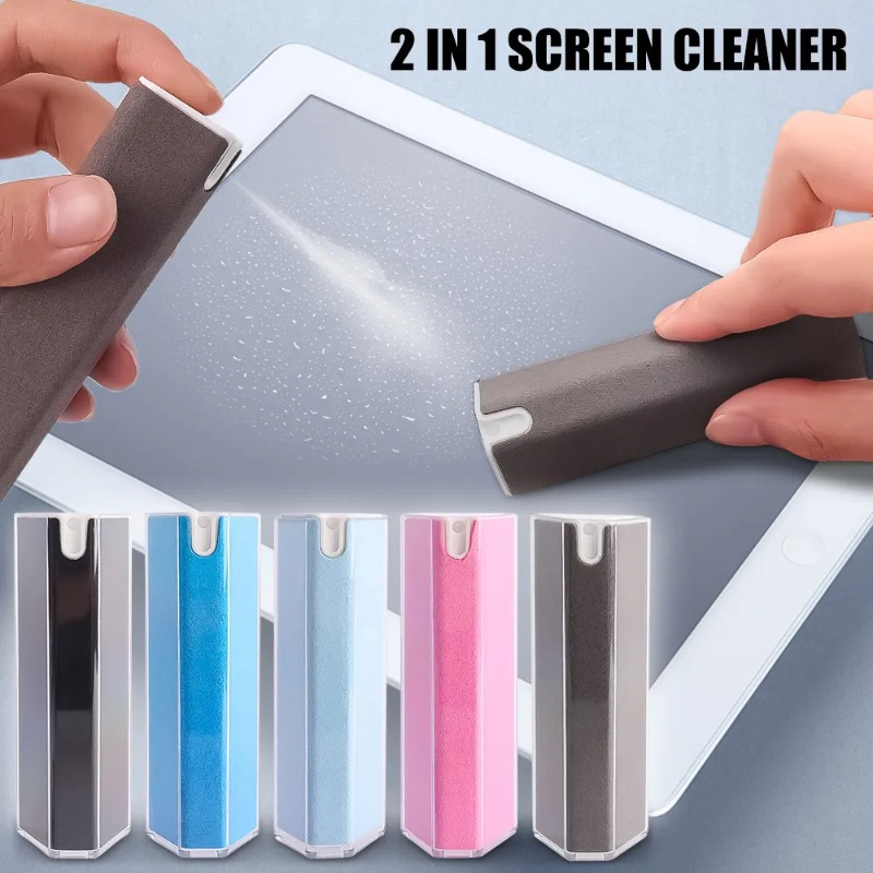 Detergente Per Schermo, Taozoey Screen Cleaner, Detergente Spray e Panni in  Microfibra, Pulitore Schermo Riutilizzabile, for All Phones, Laptop and