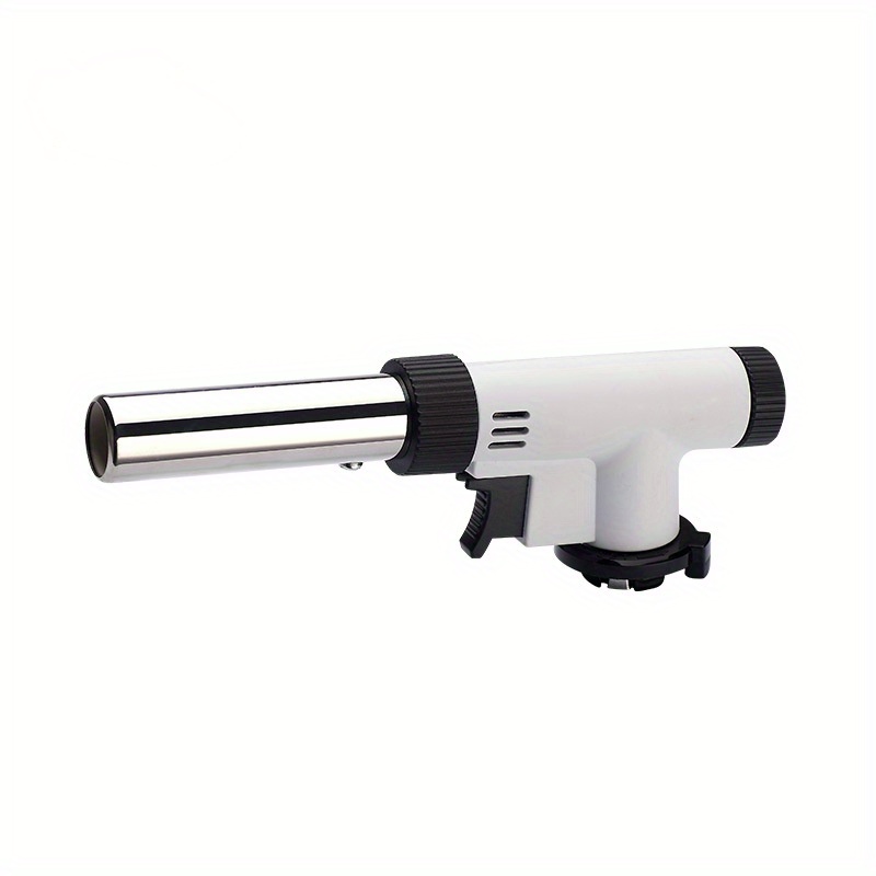 PIXNONTEA Portable Soldering Butane GAS Torch Gun Adjustable Barbecue Flame Torch, Size: 180