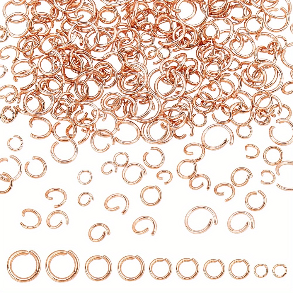100pcs Stainless Steel Gold-plated Strong & Durable Jump Ring 0.7mm For Diy  Jewelry Making