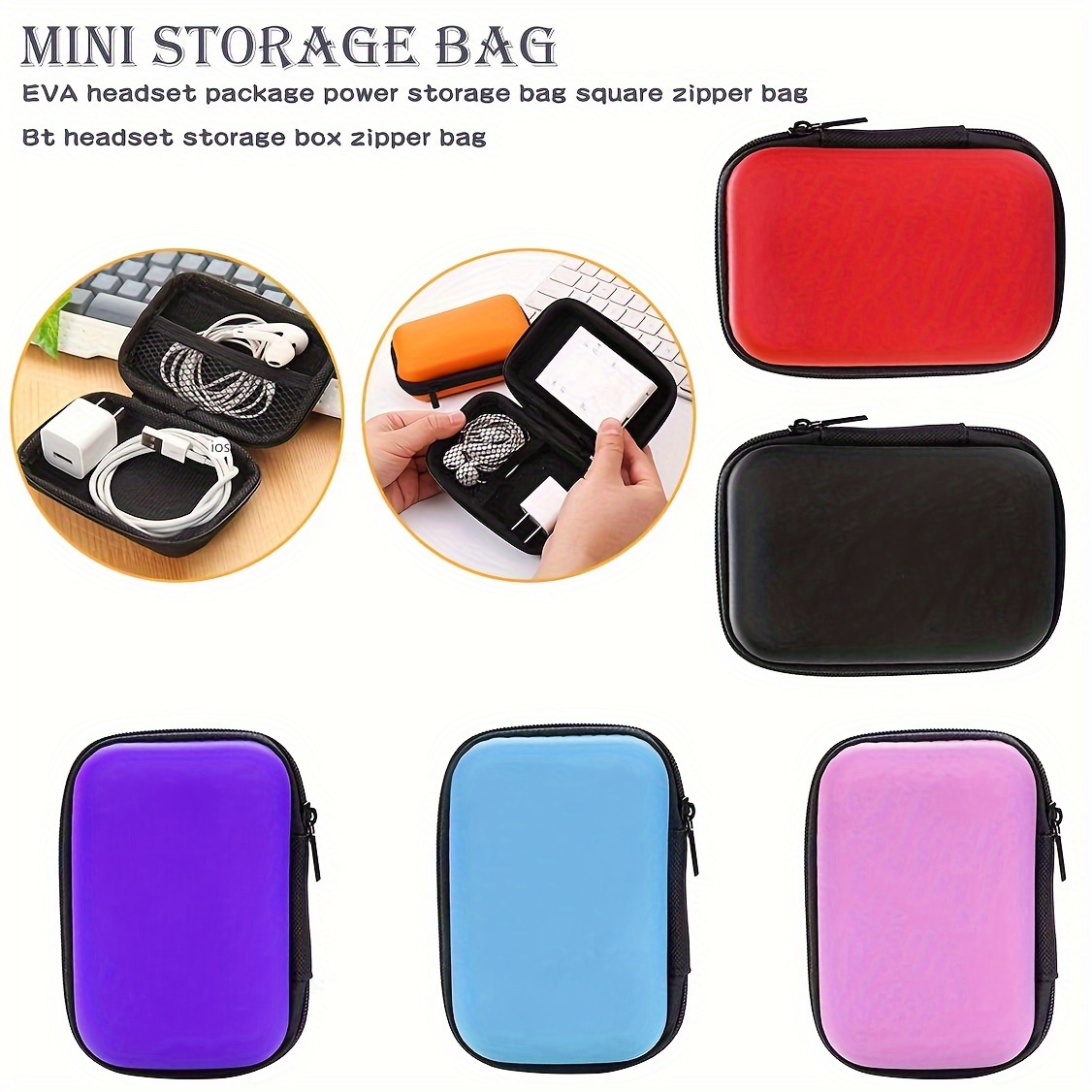Mobile Phone Charging Line Box Data Cable Charger Case - Temu