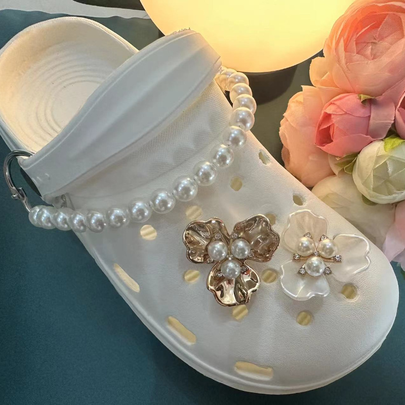 Faux Pearl Shoes Charms For Clogs Sandals Decoration - Temu