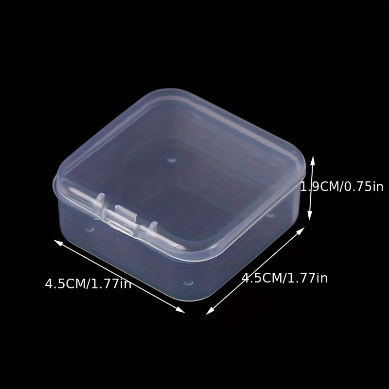 Transparent Plastic Square Box Clear Storage Case With - Temu