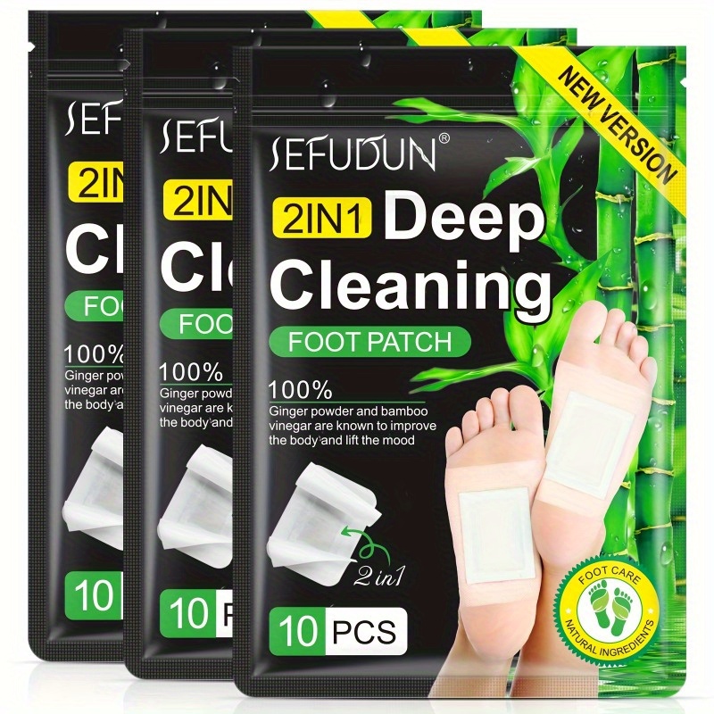 Cleaning Detox Foot Patches, (20 Pads) Pain Free Foot Pads for