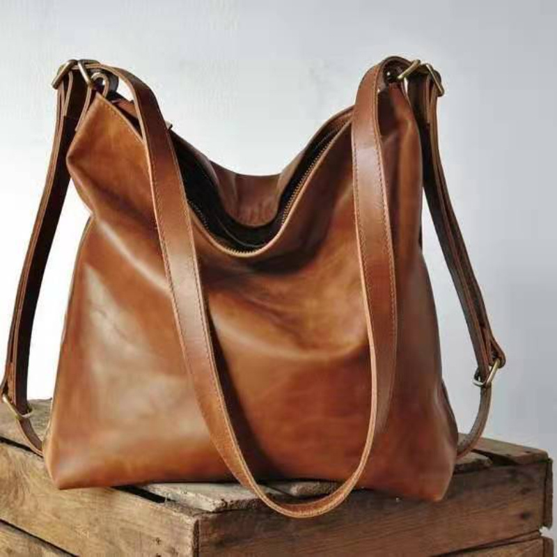 Classic Brown Tote Shoulder Bag, All-match Minimalist Crossbody Bag For  Women, Versatile Commuter Bag - Temu Hungary
