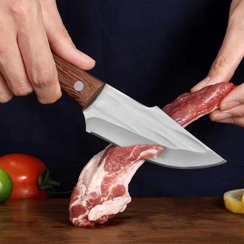 Meat Cleaver Hunting Knife Handmade Forged Boning Knife Serbian Chef Knife  Stainless Steel Kitchen Knife Butcher Fish Knife Kitchen Knife Knives -  Temu Austria