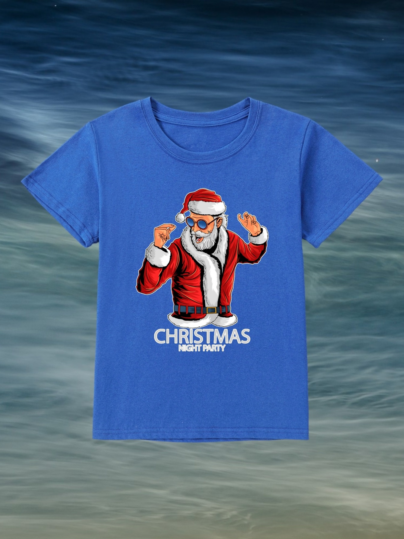 Camiseta Estampado Pap Noel Navide o Dibujos Animados Ni o Temu