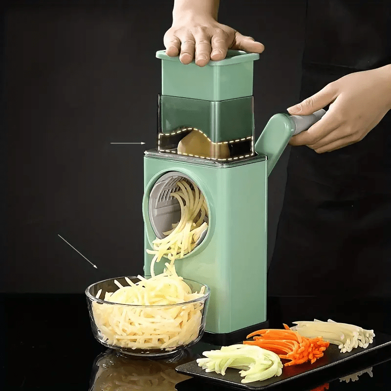 Manual Rotary Vegetable Slicer Cutter Kitchen Cheese Grater