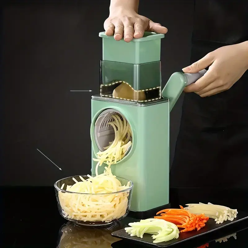 3in1 Vegetable Slicer, Cheese Grater,multifunctional Fruit Slicer, Manual  Rotary Cheese Grater, Food Grater, Vegetable Cutter, Vegetable Grater,  Shredders, Potato Grater, Household Potato Chopper, Kitchen Stuff, Kitchen  Gadgets - Temu