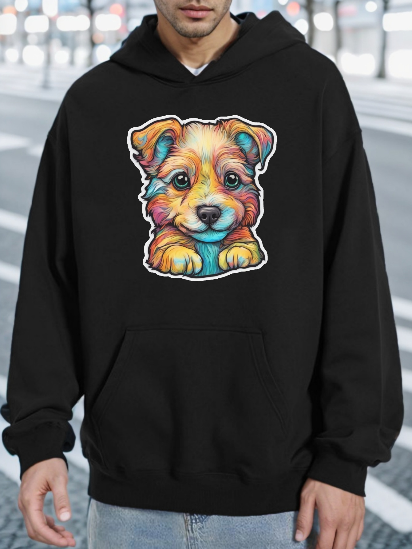 sudaderas capucha estampado perros hombres sudadera Temu Spain