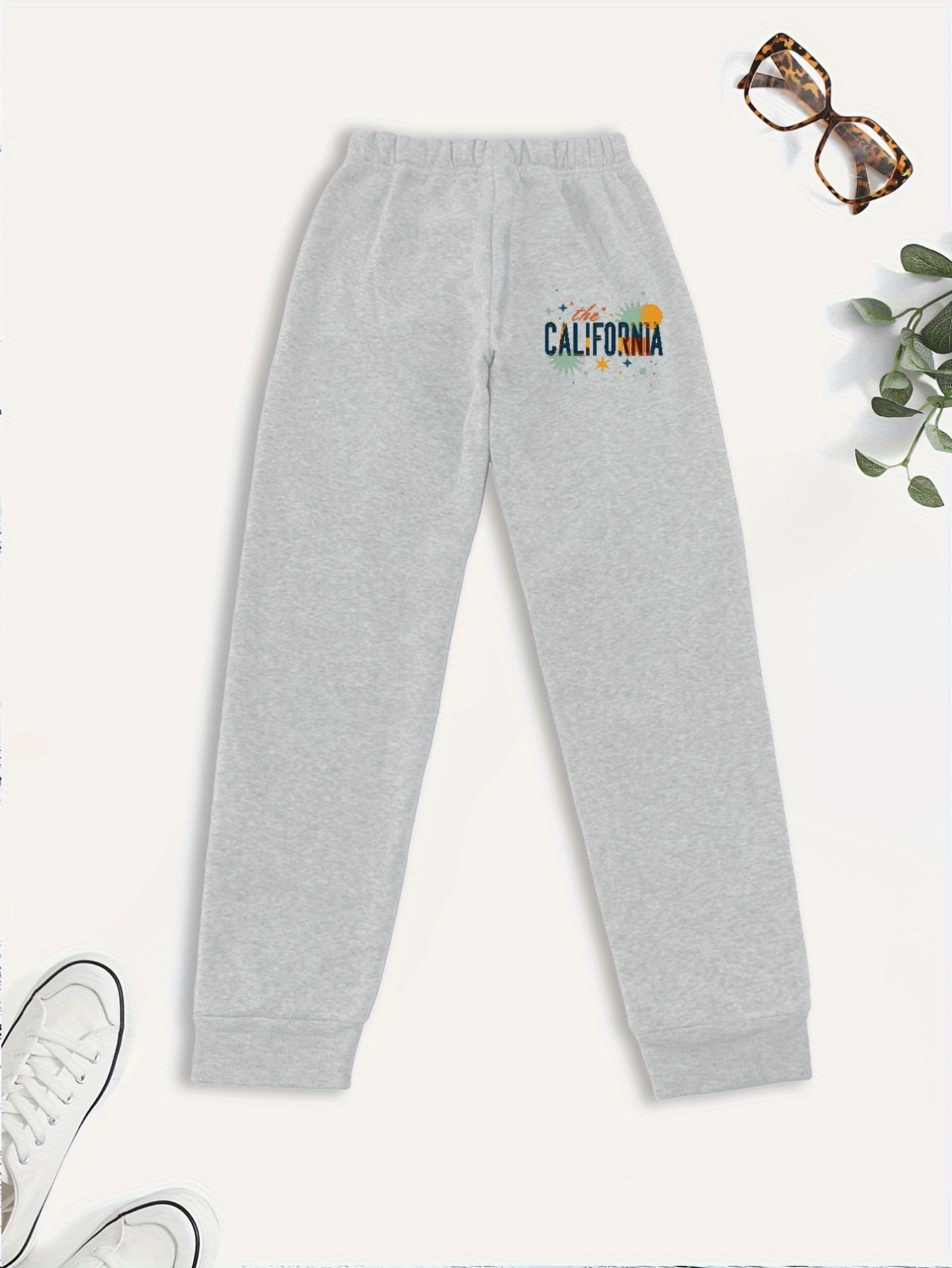 California Print Girl's Sweatpants Kids Long Pants Trousers - Temu