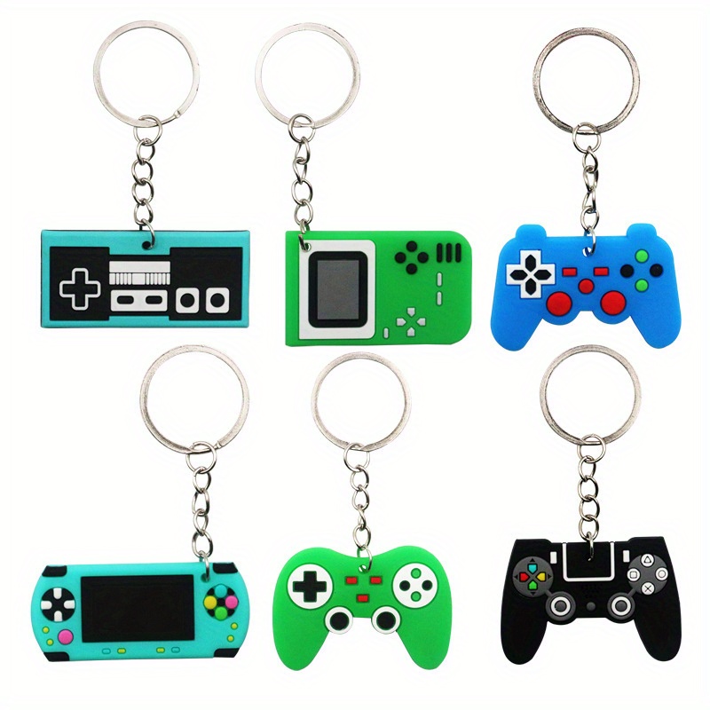 

6pcs, Soft Pvc Shaped Keychain Decoration For Birthday Party Favor Creative Keychain, Backpack Pendant, Bag Charms, Birthday Gifts