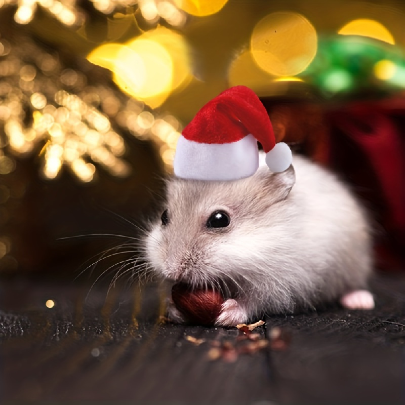 Hamster Hat Christmas Style Small Pet Santa Hat High Quality Pet Accessory