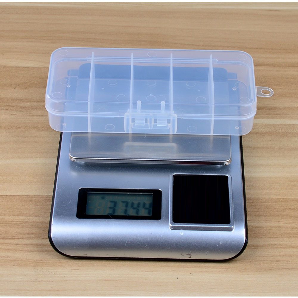 5 Compartments Plastic Fishing Tackle Box Transparent - Temu