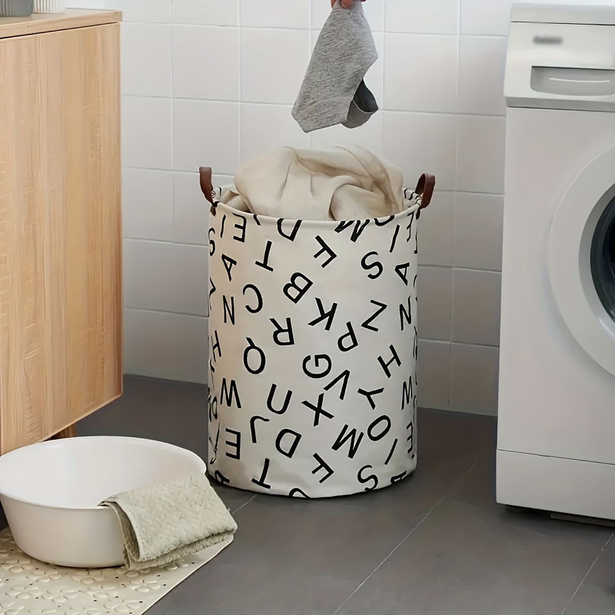 Foldable Laundry Bucket Laundry Basket Household Bathroom Laundry