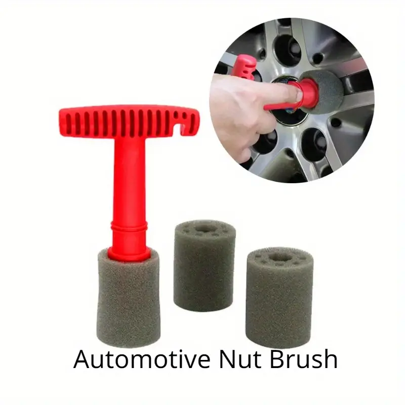 Car Wheel Brush Automotive Detailing Brush Steel Ring Hub - Temu