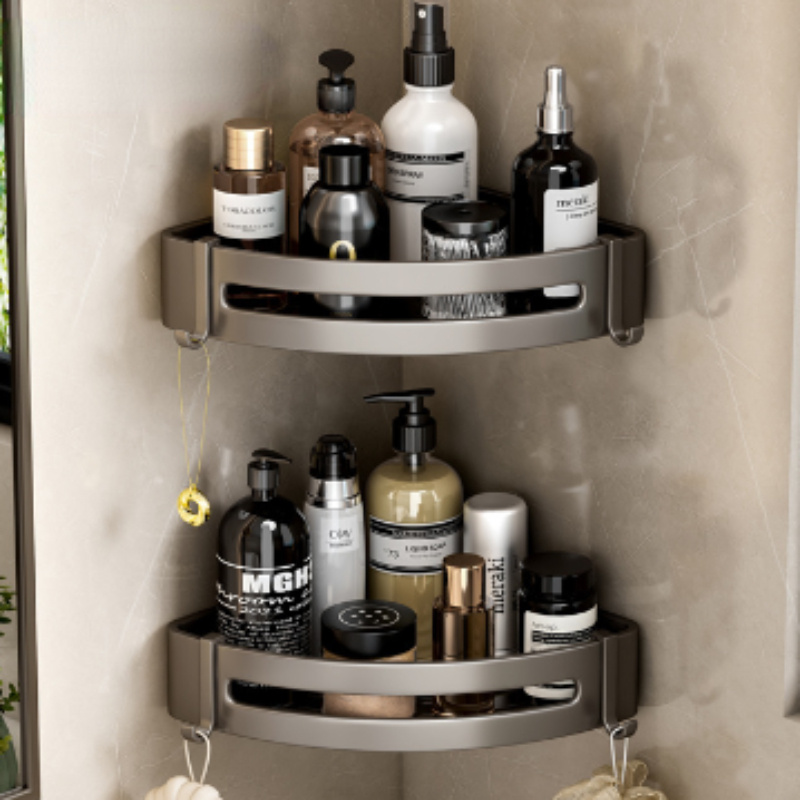 Corner Shower Caddy, Acrylic Bathroom Storage Rack, Wall Mounted Bathroom  Triangle Shelf, Shampoo Shower Gel Holder, Bathroom Caddy Organizer,  Bathroom Accessories - Temu