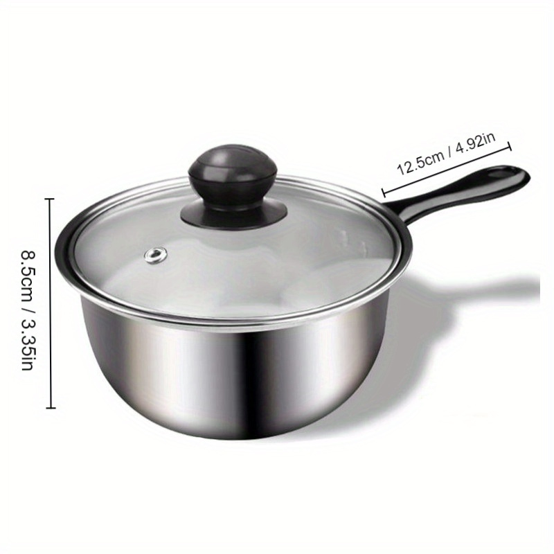 Thickened Stainless Steel Milk Pot Sauce Cooking Cookware - Temu