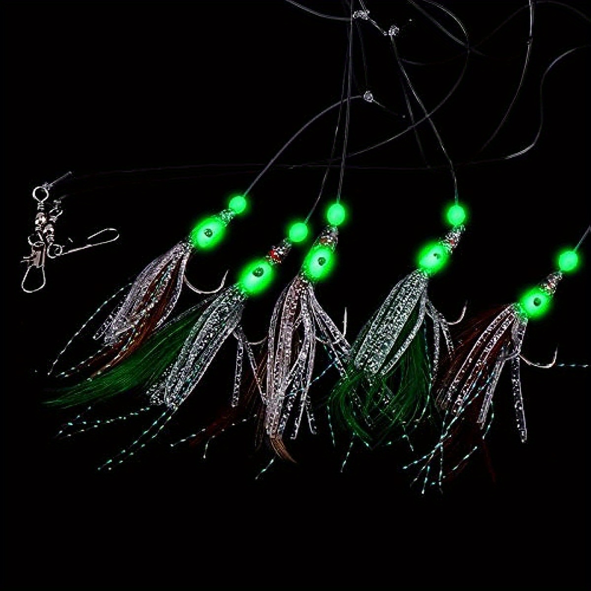 Luminous Octopus Hairtail Hook Four claw Iron Plate Lure - Temu