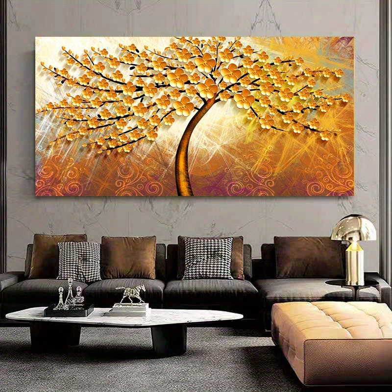 Modern Golden Fortune Money Trees Prints Canvas Paintings - Temu