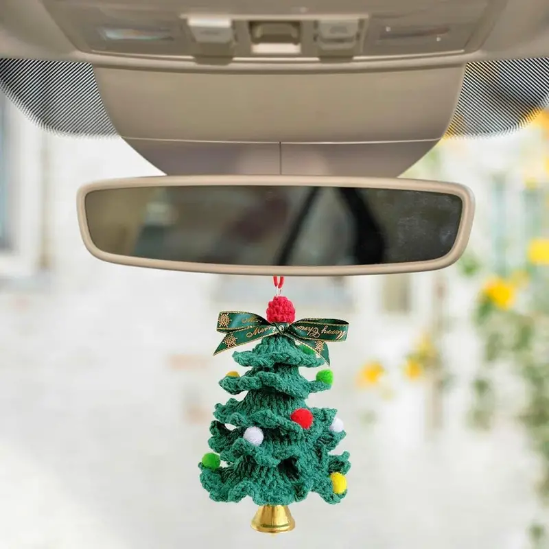 Weihnachtliches Autozubehör Interieur, Handgefertigter Gehäkelter  Autospiegel Zum Aufhängen, Weihnachtsbaum, Weihnachtliches  Innen-Rückspiegel-Dekor