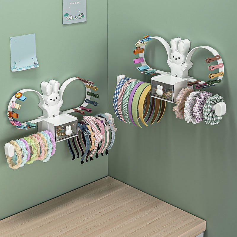 NOLITOY 4pcs Hair Tie Storage Rack Bracelet Hair Tie Bracelet Display  Holder Hair Hoop Holder Necklace Jewelry Organizer Acrylic Display Risers