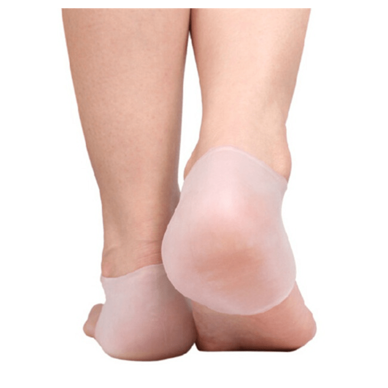 Silicone Heel Socks Gel Footing Care Pad Hole Feet Cracked - Temu