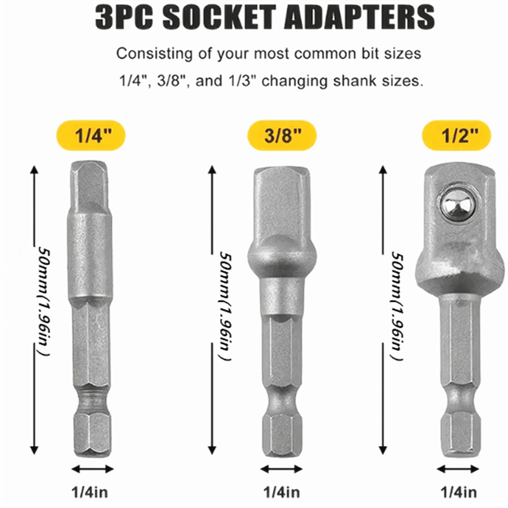 Impact wrench discount to driver adapter