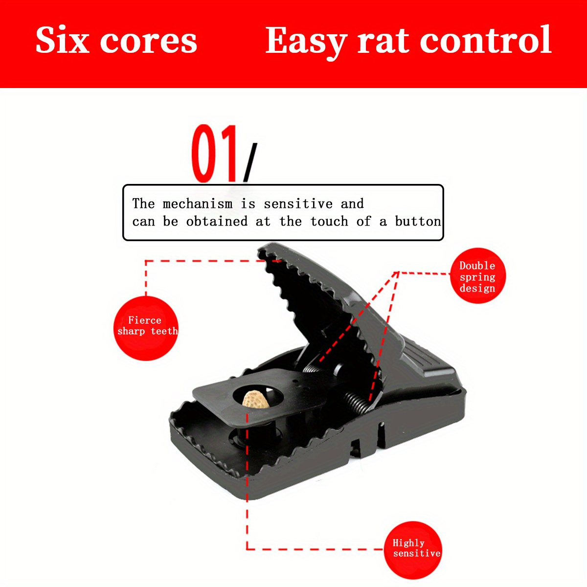 Mouse Clip Mouse Trap Plastic Household Sensitive Mouse Trap Clip Rat  Eradication Tool Automatic Mouse Clip - Temu