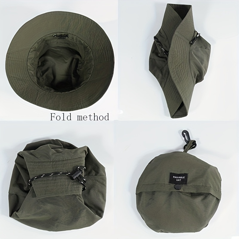 Foldable Portable Hat Backpack Buckle Waterproof Quick - Temu Philippines