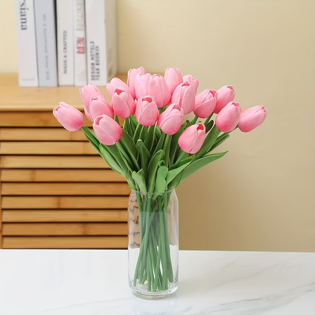 12 Tulipani Fiori finti Simulazione Fiori Decorazione di nozze Ornamenti  Scandinavo Vento Simulazione Pianta