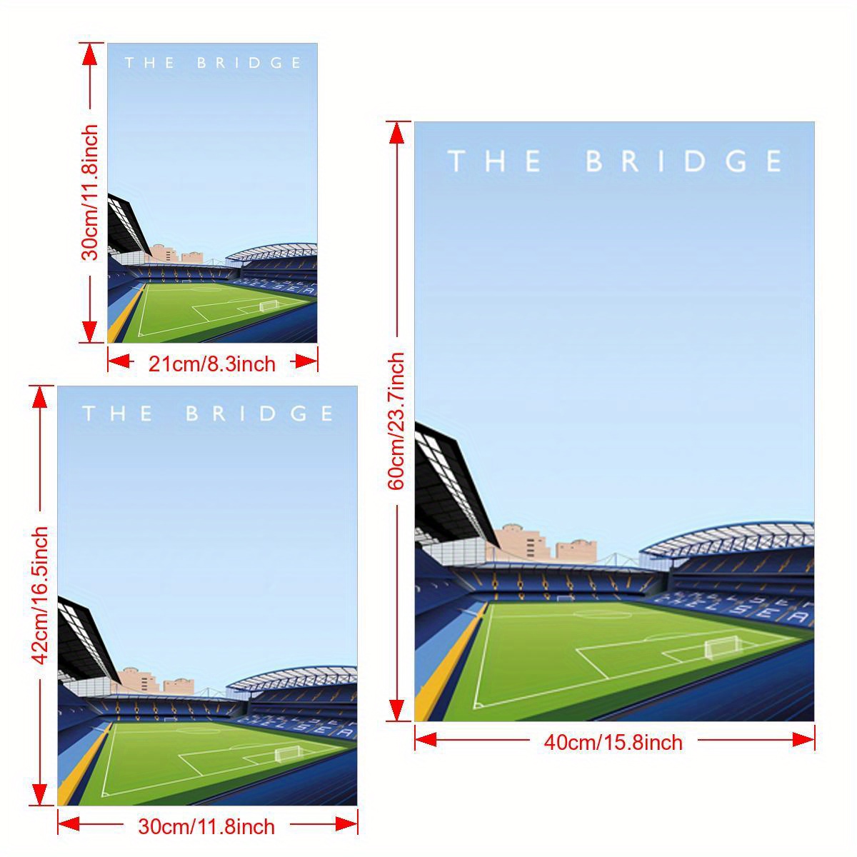 Stamford Bridge Chelsea F.C. Inspired Football Art Print Stadium