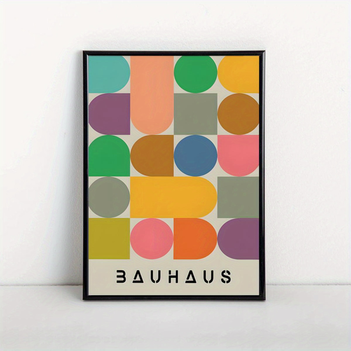 Canvas Poster Multicolor Bauhaus Poster Bauhaus Art Print - Temu