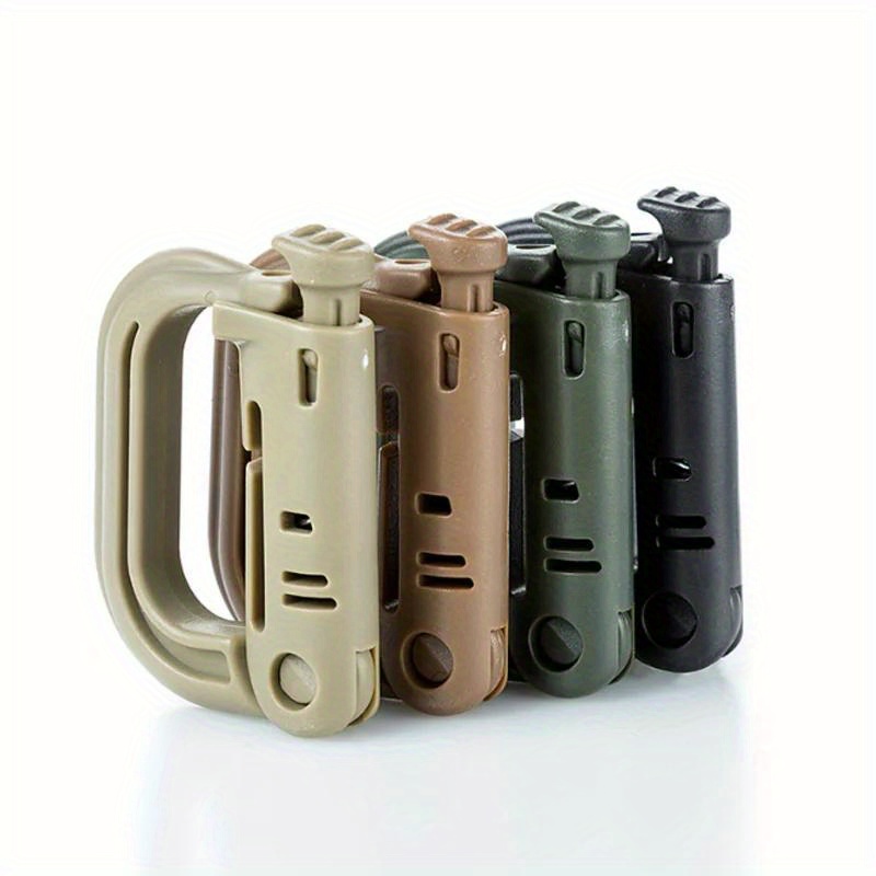 Attach Plastic Shackle Carabiner D ring Clip Molle Webbing - Temu