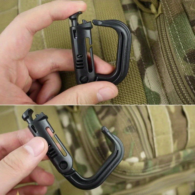 Carabiners Plastic Carabiner Snap Clip Hook D Ring Buckle Keychain Webbing  Outdoor Molle Tactical Backpack Strap DIY Accessories P230420 From  Mengyang10, $11.14